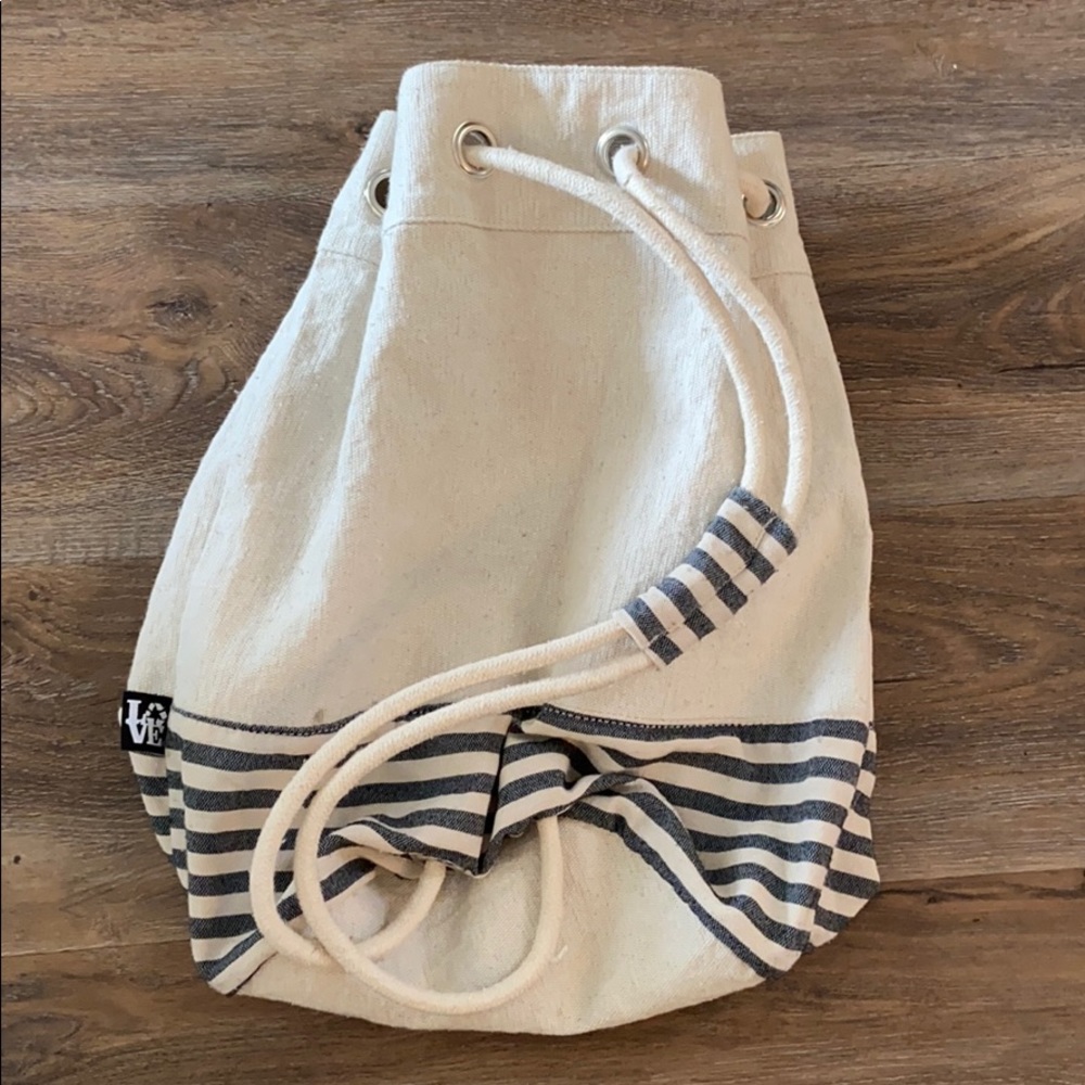 Drawstring Canvas Tote Bag - image 6